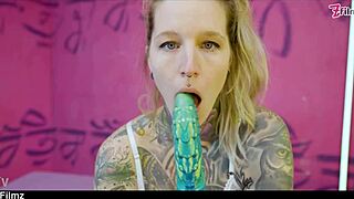 tattooed goth punk deepthroats big dick dp anal gape atm toys