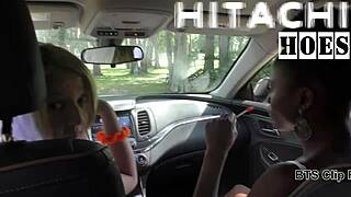 Why Rina Arem Masturbates with Hitachi Wand in Car