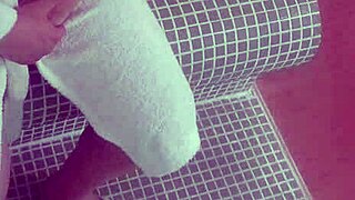 sauna stranger sneaks in for slut wife's bent over doggystyle pounding