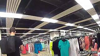 czech cutie tempted stripped fucked in shop pov