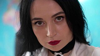 Seductive Ukrainian Secretary Craves First Anal