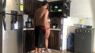 Hotel Kitchen Fucked Hard by Big Ass Latina Wife