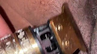 big ebony natural tits oiled shaved closeup licking sucking domination