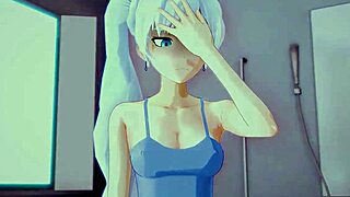 POV creampie fills tight pussy during intense team RWBY workout session