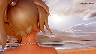 😍 mercy's big ass and blonde curves nude on beach holiday