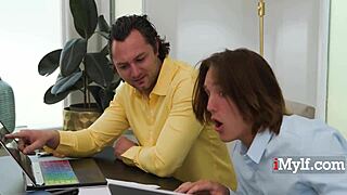 Boss Jordan Maxx Blackmailed Into Hard Milf Threesome Fuck