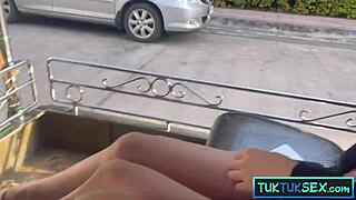 Tiny Thai Teen Picked Up for Street Hardcore Ride