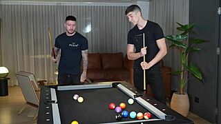 We started billiards but Mariana craved Mariana Martix's double vaginal pounding