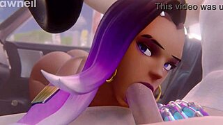 Hmv Slut Sombra Dances in Rondoudou Media Game