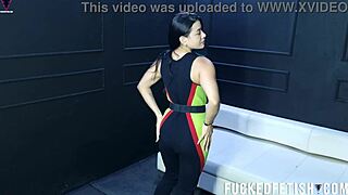 MOONBLACK SPANDEX CURVES EXPLODE IN VINTAGE NEOPRENE SLOWMO!