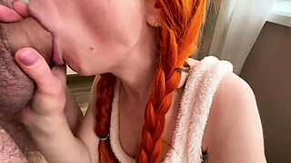 Petite babe begs older guy to fuck her tight hole 😈💦