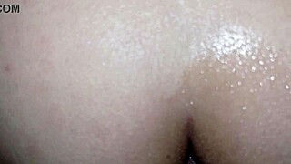 Lingerie virgin's super tight ass filled with hot creampie cumshot