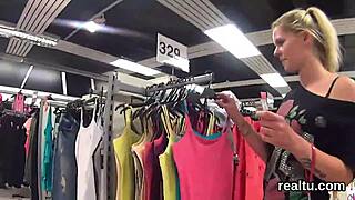czech cutie tempted stripped fucked in shop pov