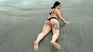 belle belinha the cute pregnant african teen sensually shows off her belly on the beach