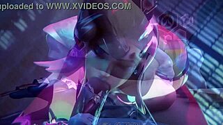 Hmv Slut Sombra Dances in Rondoudou Media Game