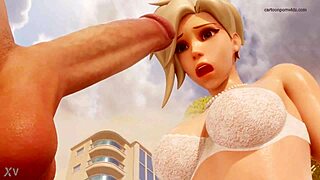 😍 mercy's big ass and blonde curves nude on beach holiday