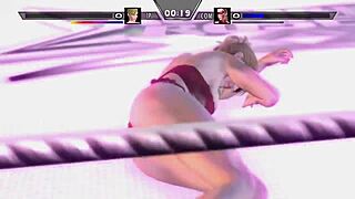 hey lady x pins down miss spencer in intense wrestling domination