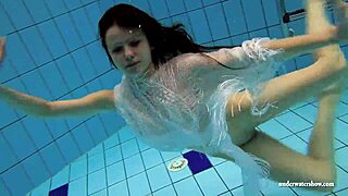 kristy flaunts big boobs in swimming pool