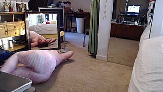 I'm stretchin' my huge tits n fat belly in mornin' sexercise