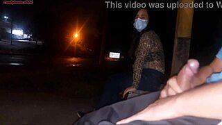 bus slut deepthroats monster cock in public flash