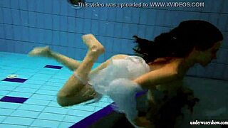 kristy flaunts big boobs in swimming pool