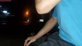 bus slut deepthroats monster cock in public flash