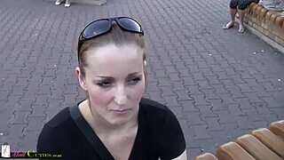amateur czech teen masturbates publicly in european mall shop