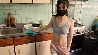 casually fucked the kitchen service guy hard