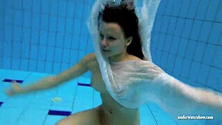 kristy flaunts big boobs in swimming pool