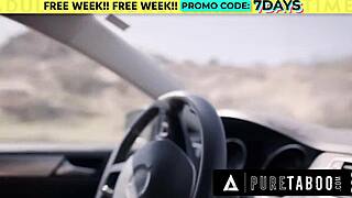 desperate hitchhiker kristen scott seduces criminal with sloppy blowjob to survive