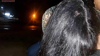 bus slut deepthroats monster cock in public flash