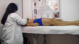 my cock got hard right in front of the sexy nurse uniform