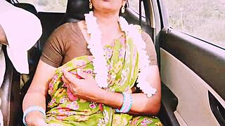 indian aunty bangs english guy on long drive with hot telugu dirty talk 😘🔥