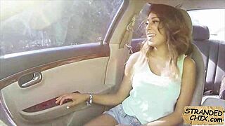 hot hitchhiker teen babe rides cock pov public pickup spying fuck