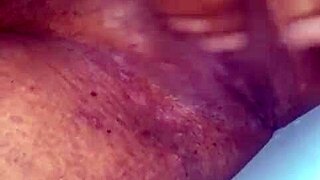 her soaked pussy spreads wide with that huge throbbing clit