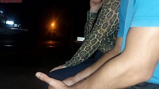 bus slut deepthroats monster cock in public flash