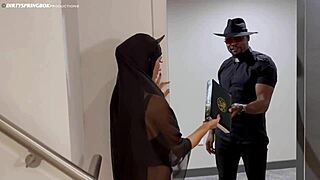 horny hijabis rip clothes for rough interracial 3some cumswap orgasms halloween