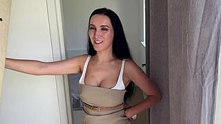 Lonely housewife craves deepthroat blowjob and hard riding cock pounding