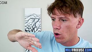Nerdy guy freeuses busty milf anytime?