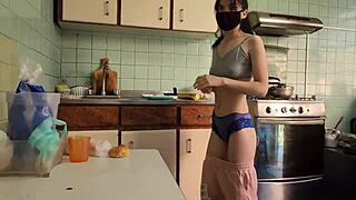 casually fucked the kitchen service guy hard