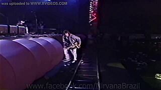 kurt cobain spits at globo cameras hollywood rock
