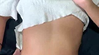 18yo thai teen creampied by huge white cock pov