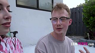 Step Moms Pierced Knockers Shock In Pool Taboo Flash!