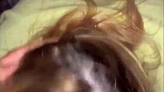blonde slut girlfriend deepthroats monster bbc for sloppy cum mouthful