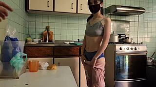 casually fucked the kitchen service guy hard