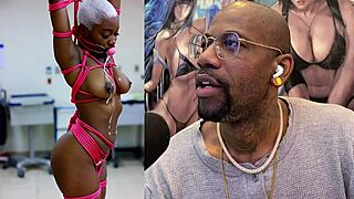 Jiggly Ass Ebony Baddie Assfucked Hard in Bondage Drooling Wild!