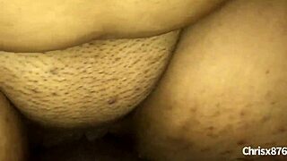 Amateur ebony bbw rides monster bbc cowgirl in homemade clip 😈🍫