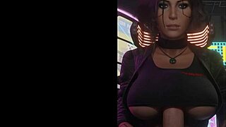 lara croft's massive tits crush cock in epic titty fuck