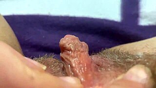 check out this huge clit jerking to extreme orgasm closeup