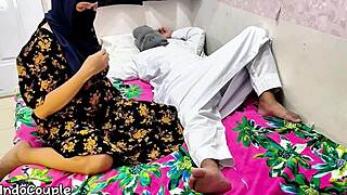 Indonesian Wife Rides Hubby Raw for Deep Creampie Luck